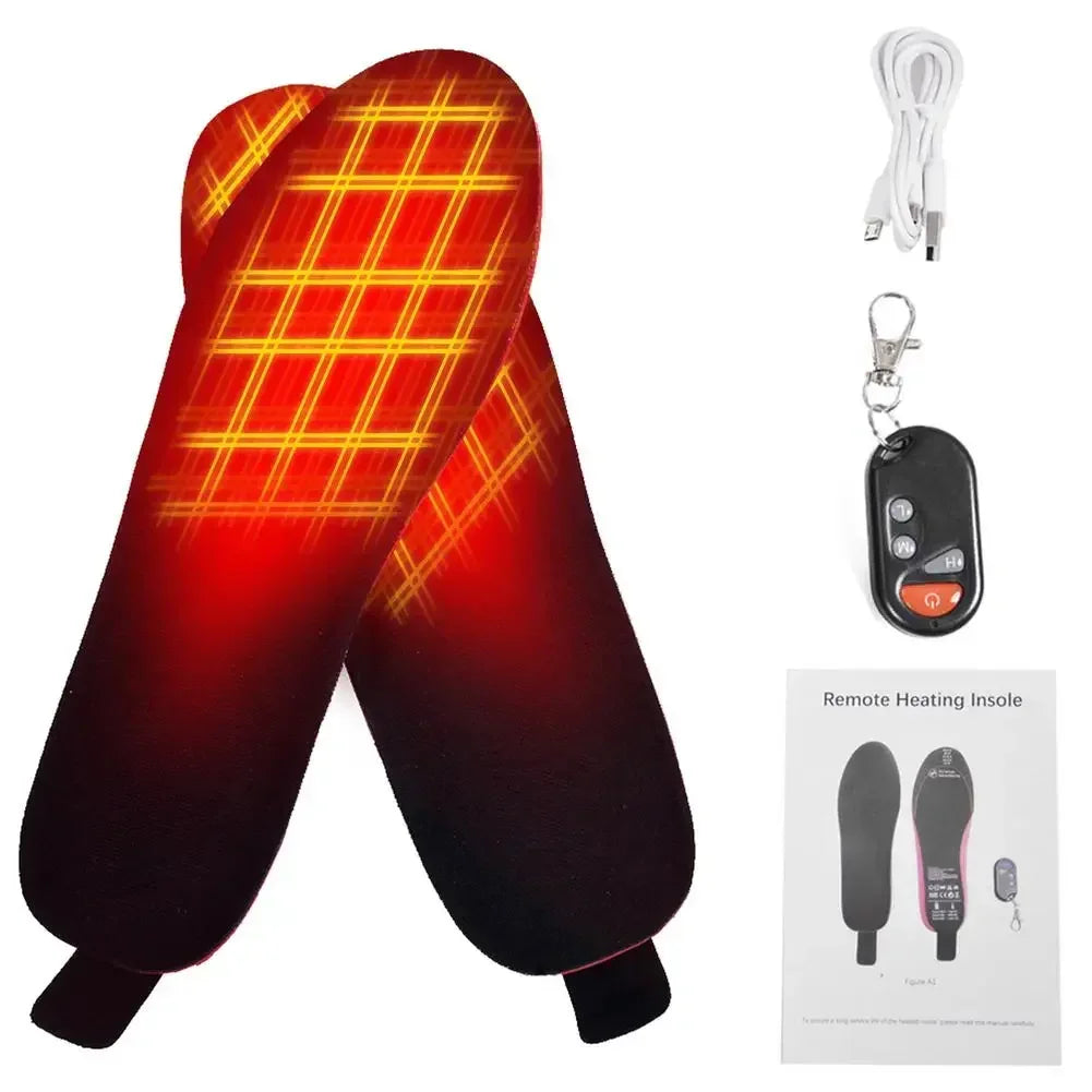 Heated Insoles | Rechargeable With Wireless Remote | 3 Heat Settings