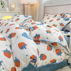 Bedding Set | Floral & Berry Print | 3 or 4 Piece Set