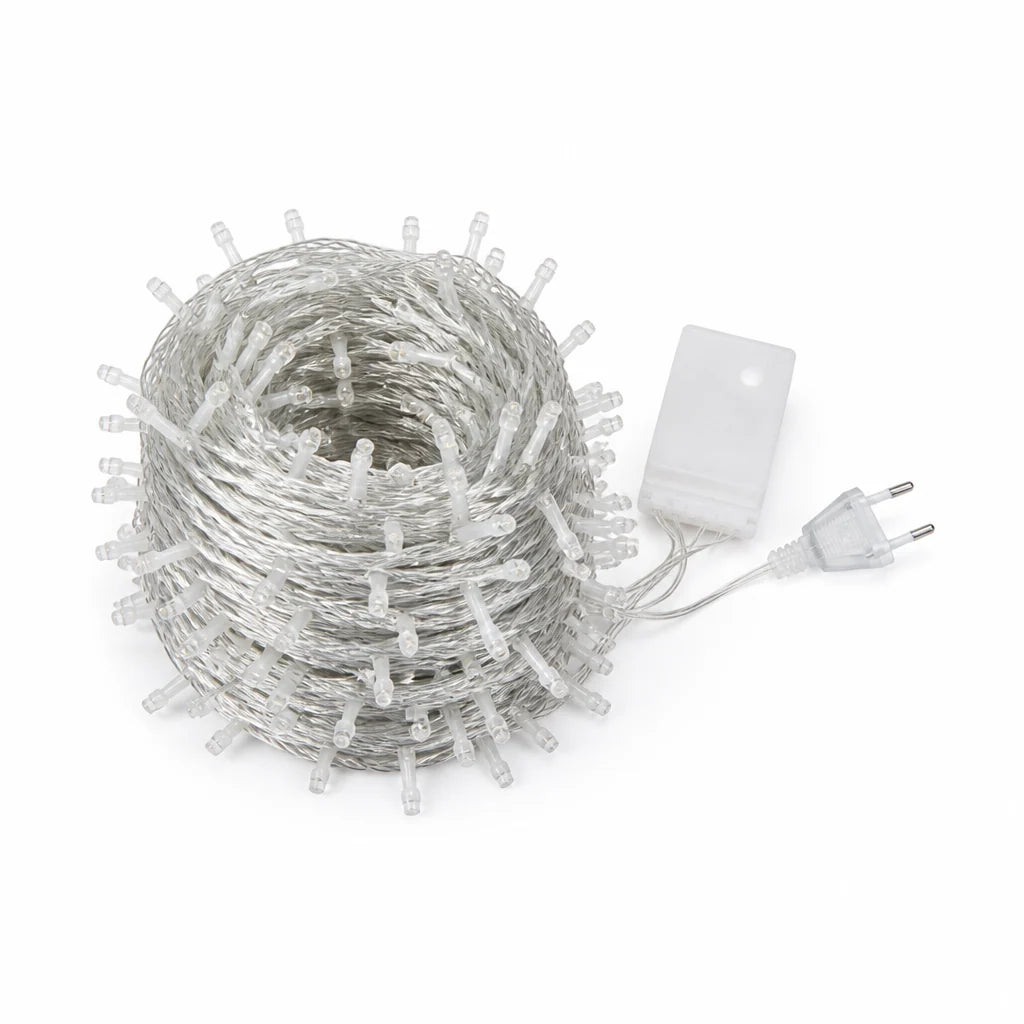 Outdoor String Lights | Energy-Efficient LED & Weather-Resistant | Transparent Cable
