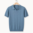 Men's Polo Shirt | Knitted Slim Fit & Ribbed Cotton