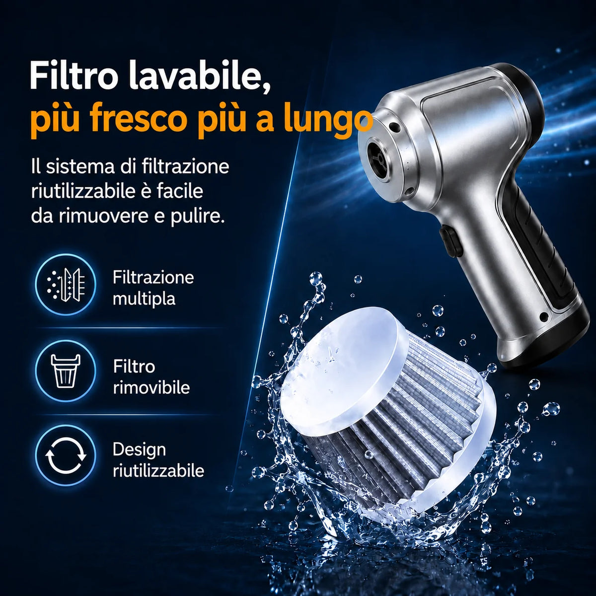 Car Vacuum Cleaner | Cordless Brushless | 6 Accessories