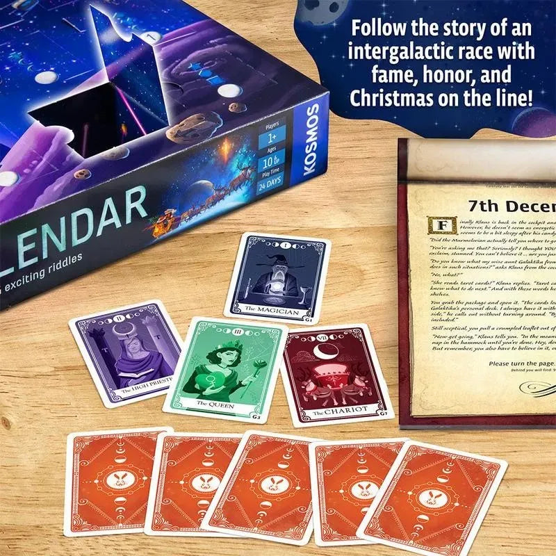 Escape Room Advent Calendar | Screen-Free Space Puzzle Game | 24 Days