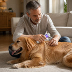 Electric Pet Grooming Comb | Vacuum Fur Collection & Detangling | 60-Minute Battery Life