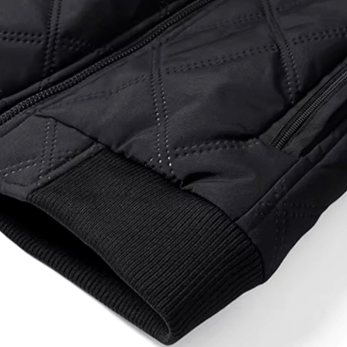 Men’s Winter Jacket | Quilted Windproof & Fleece-Lined | Bomber