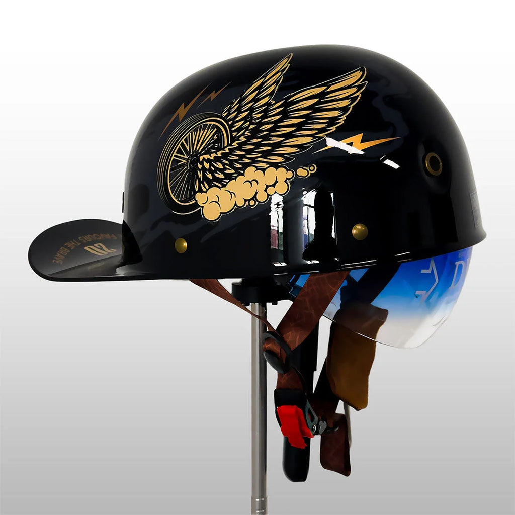 Motorcycle Helmet | Baseball Cap Style & Lightweight | DOT & ECE Certified