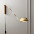 Wall Light | Adjustable Arm & Modern Metal Wood Design