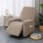 Recliner Cover | Stretch Fabric & Side Pocket | 4-Piece Set