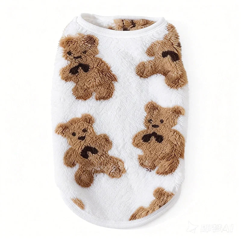 Pet Vest | Warm Plush Sleeveless Design