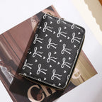 Wallet | Bow Pattern & Zipper Closure | Multiple Card Slots
