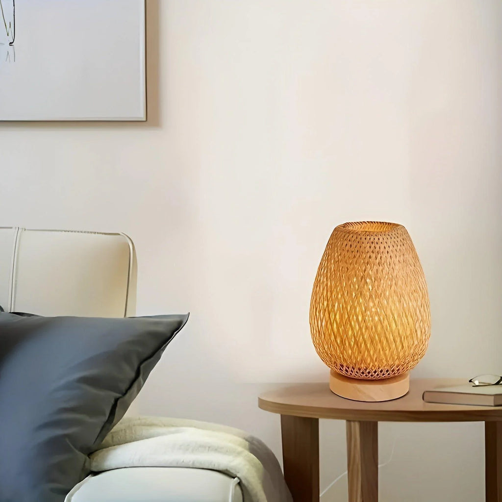 Table Lamp | Natural Bamboo USB-Powered & Energy Efficient