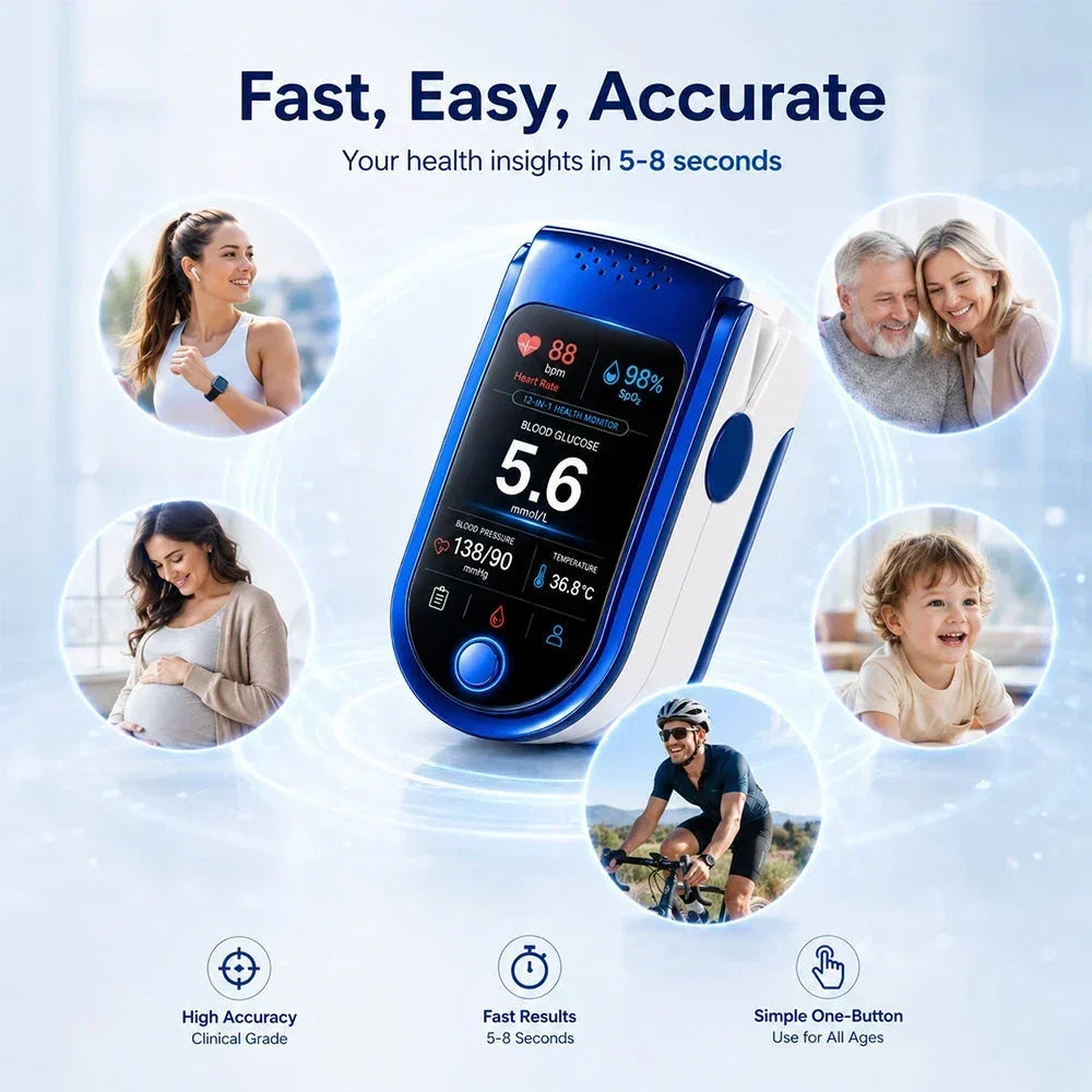 Health Monitor | Non-Invasive & Clear Digital Display