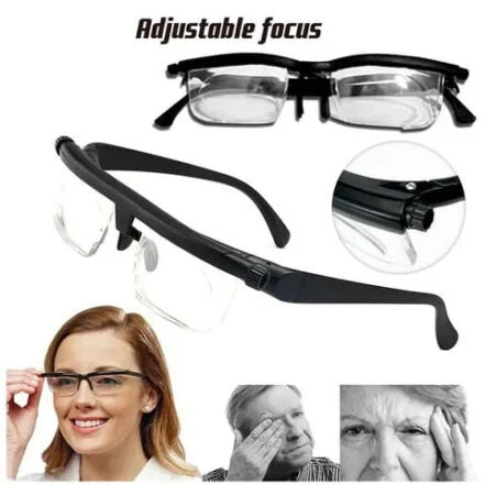 Adjustable Glasses | Continuous Focus Dial & No Prescription