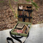 Writers Messenger Box | Walnut Briefcase-Style & Pen Loops | A5