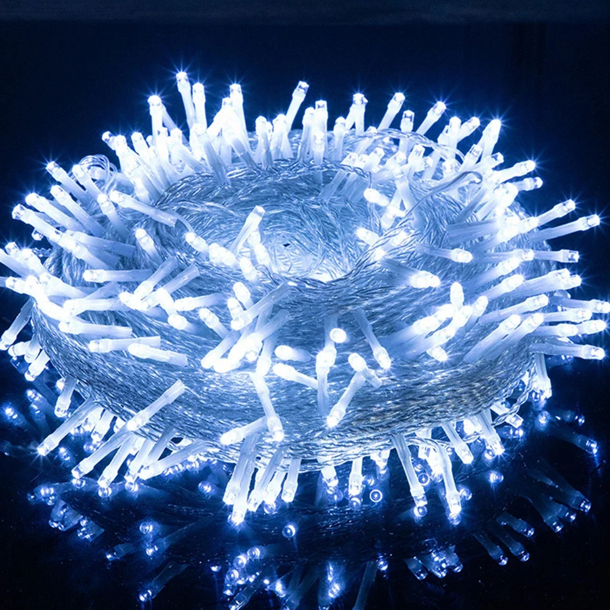 Outdoor String Lights | Energy-Efficient LED & Weather-Resistant | Transparent Cable