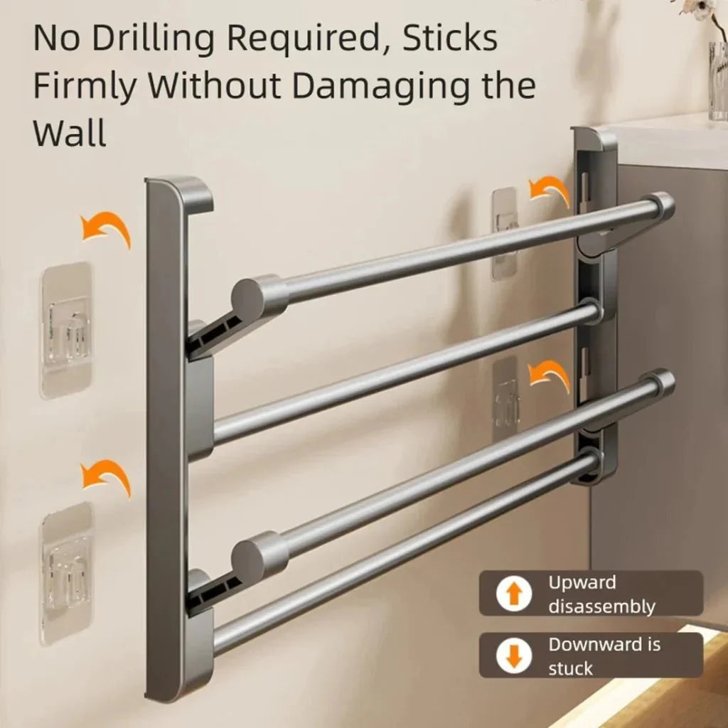 Shoe Rack | Wall-Mounted & Integrated Drainage | Mounting Hardware Included