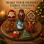 Mini Cake Mold | 9 Christmas Designs | Reusable