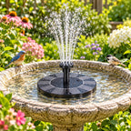 Solar Fountain Pump | Floating & Solar-Powered | Interchangeable Fountain Heads