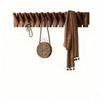 Coat Rack | Rubberwood Piano Key Design | 4–12 Hooks