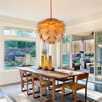 Pendant Lamp | Handcrafted Pine Wood Veneer & Dimmable LED Compatible | Diameter 38/45/68 cm
