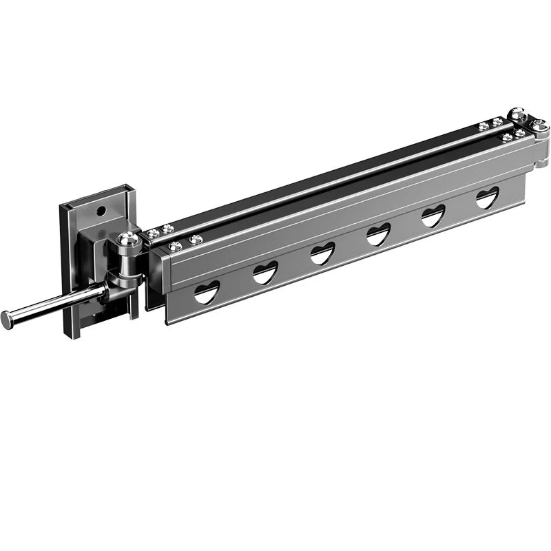 Clothes Drying Rod | Wall-Mounted Retractable Aluminum | Space-Saving