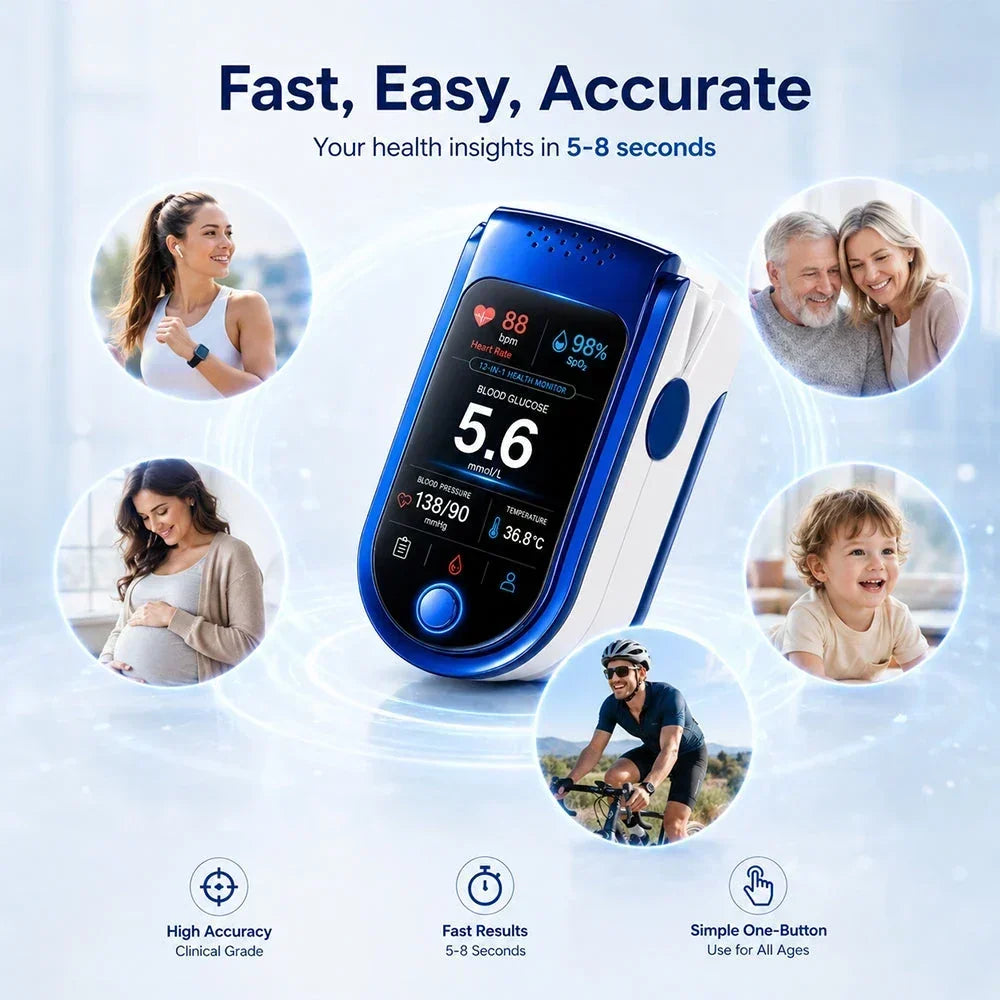 Health Monitor | Digital Display & Glucose Tracking