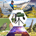 Monocular | Ultra-Zoom & Multi-Coated HD Glass | Smartphone Mount