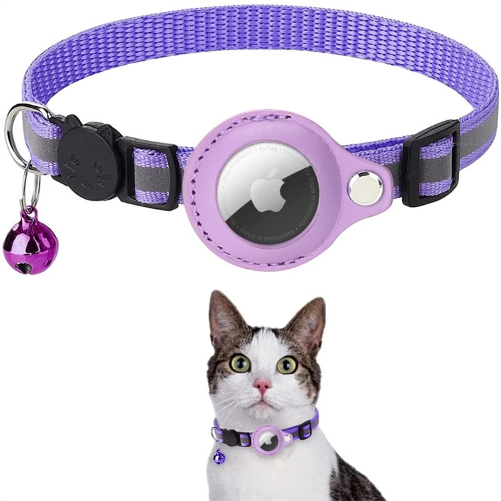 Cat Collar | Reflective & Quick-Release | GPS Tracker Holder