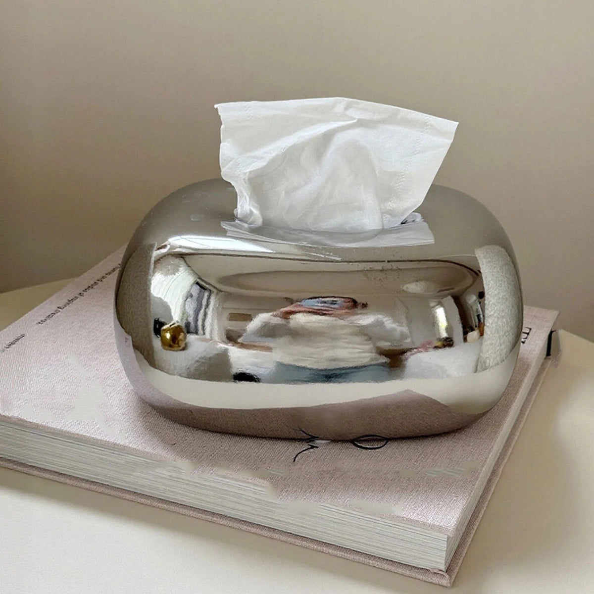 Tissue Box Holder | Modern Abstract Design & Glossy Finish