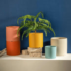 Plant Pot | Matte Glazed Ceramic, Matching Saucer & Drainage Hole