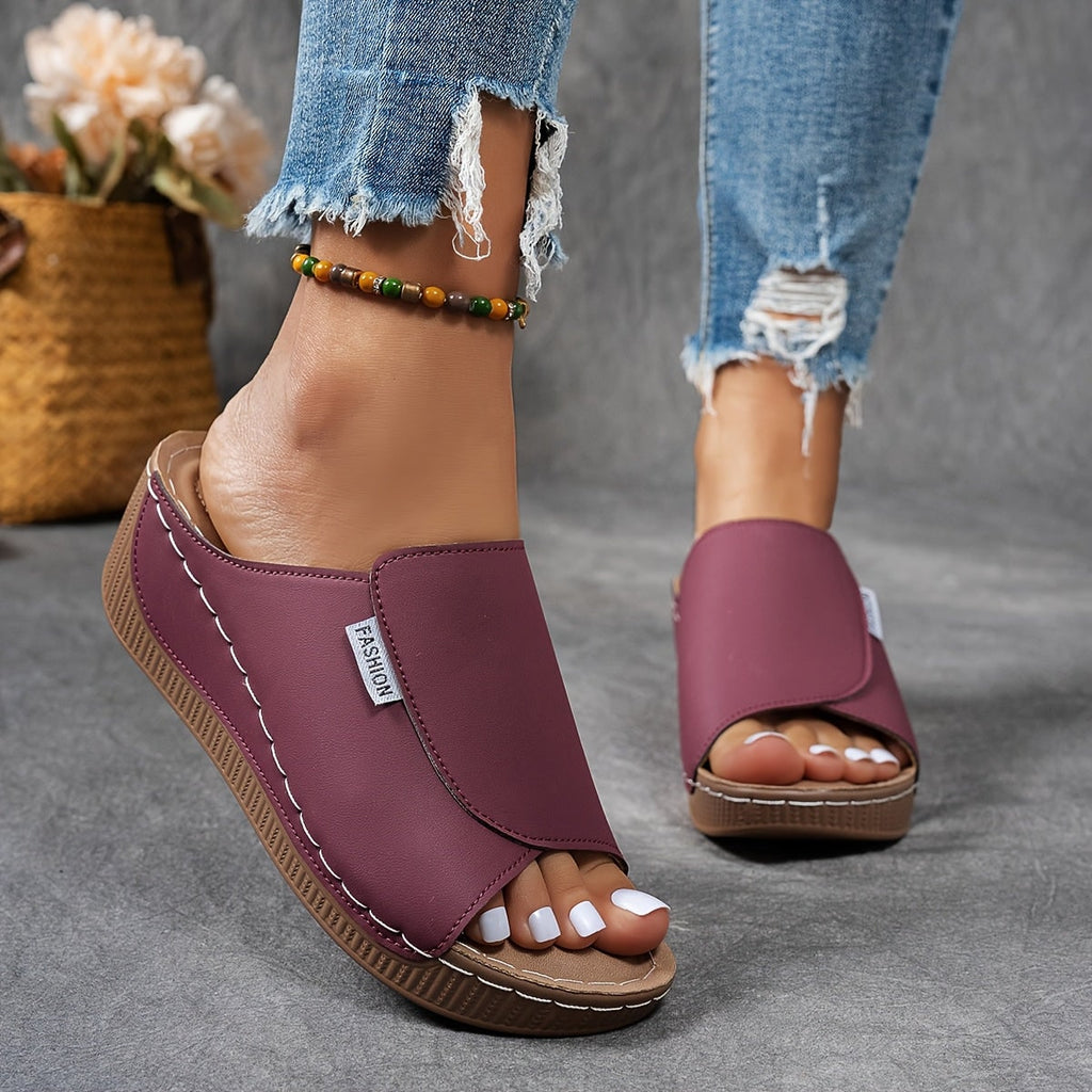 Wedge Sandals | Orthopedic Sole & Adjustable Straps | Slip-On