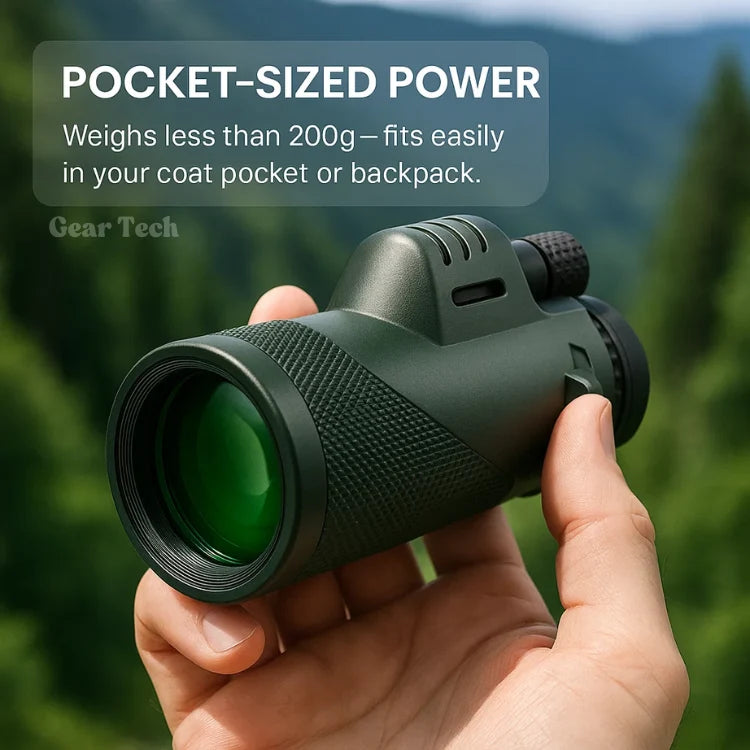 Monocular | Ultra-Zoom & Multi-Coated HD Glass | Smartphone Mount
