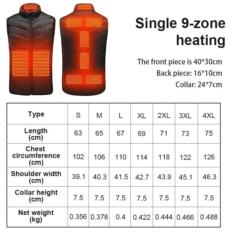 Heated Vest | USB-Powered & Battery Included | Up To 8 Hours