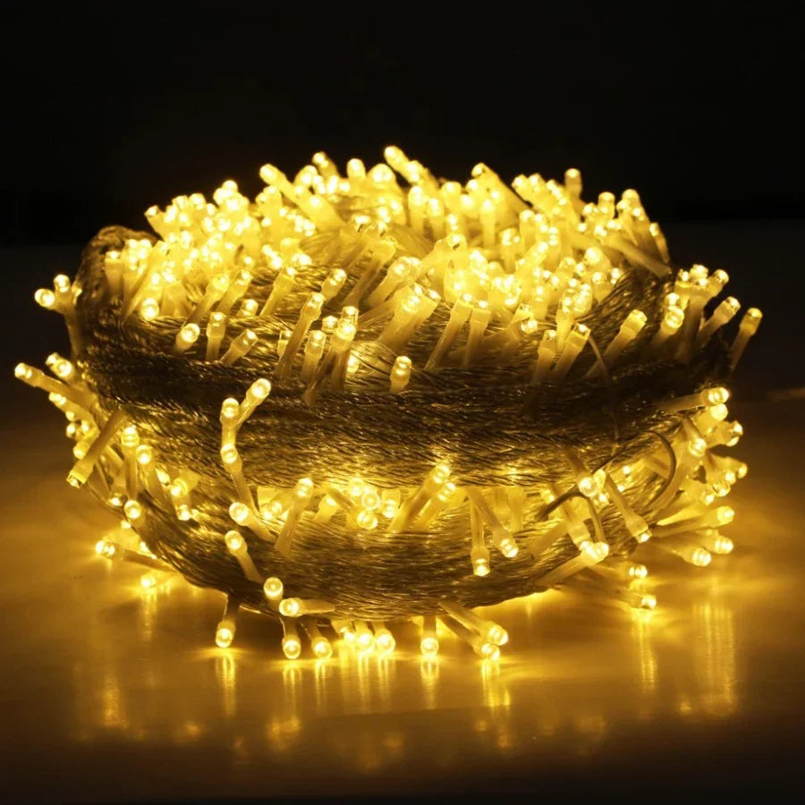 Outdoor String Lights | Energy-Efficient LED & Weather-Resistant | Transparent Cable