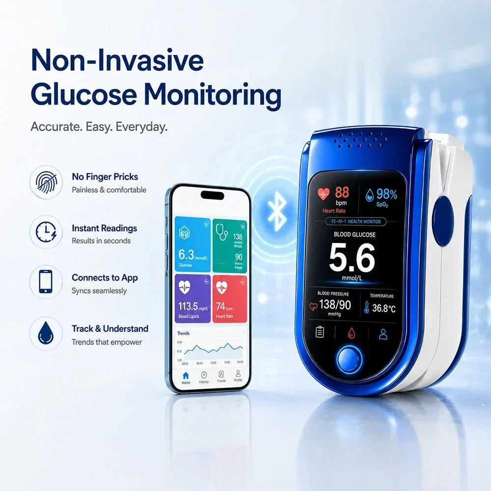 Health Monitor | Non-Invasive & Clear Digital Display
