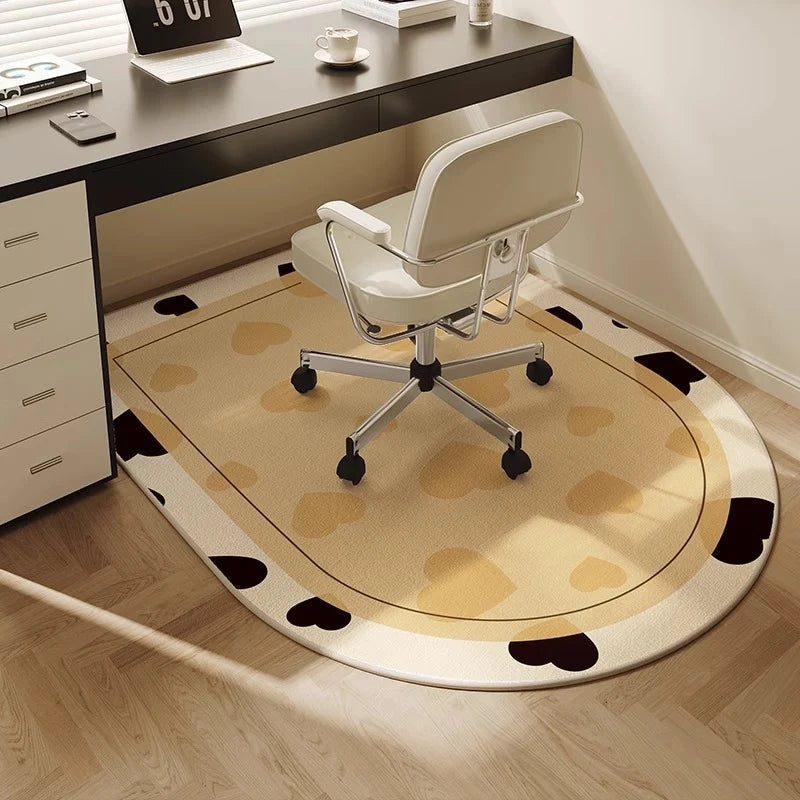 Office Carpet Mat | Ergonomic Soft Fabric & Non-Slip Backing