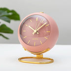 Analog Alarm Clock | Silent Movement & Night Light | Vintage Style