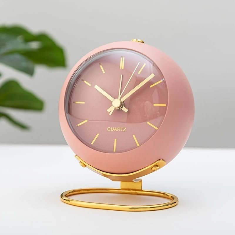 Analog Alarm Clock | Silent Movement & Night Light | Vintage Style