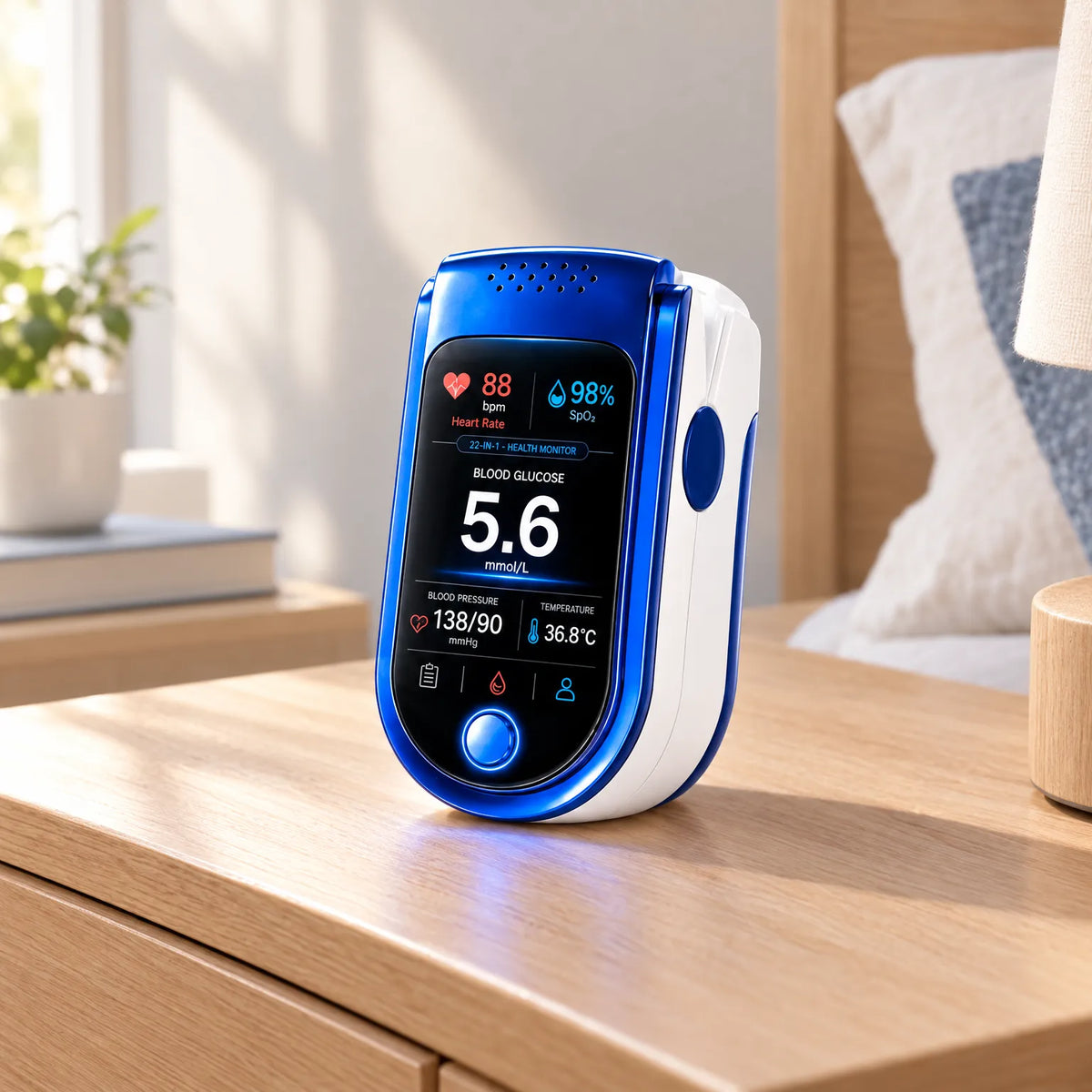 Health Monitor | Digital Display & Glucose Tracking