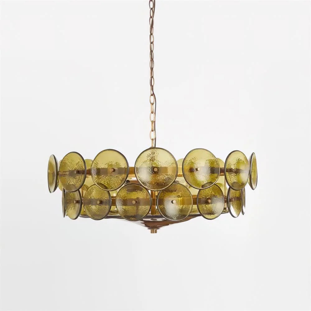 Ceiling Pendant Light | Metal & Glass | Dimmer Compatible