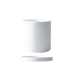 Plant Pot | Matte Glazed Ceramic, Matching Saucer & Drainage Hole