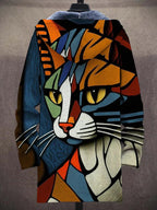 Women's Jacket | Artistic Print & Comfortable Warmth