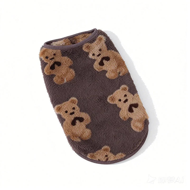 Pet Vest | Warm Plush Sleeveless Design