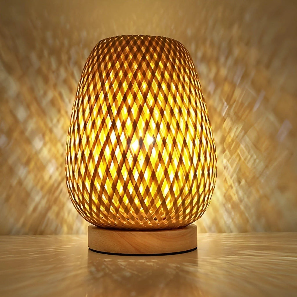Table Lamp | Natural Bamboo USB-Powered & Energy Efficient