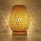 Table Lamp | Natural Bamboo USB-Powered & Energy Efficient