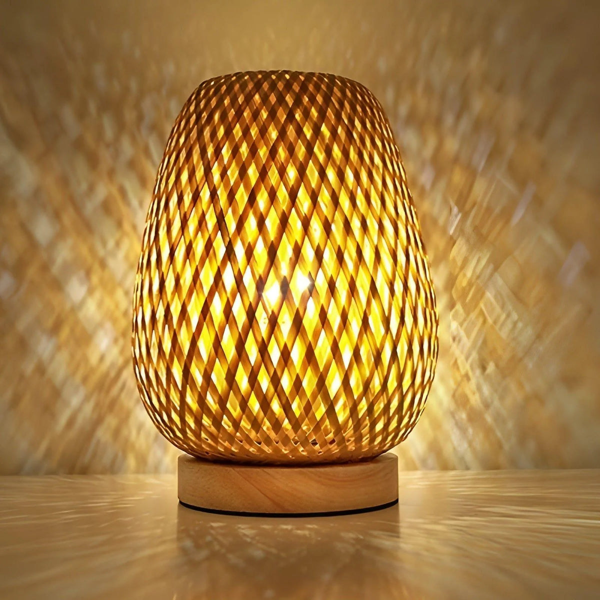 Table Lamp | Natural Bamboo USB-Powered & Energy Efficient