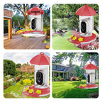 Bird Feeder | 1080P Wide-Angle Camera & Solar Charging
