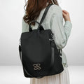 Anti-Theft Backpack | Hidden Back Zipper & Water-Repellent Oxford | Convertible Carrying Options