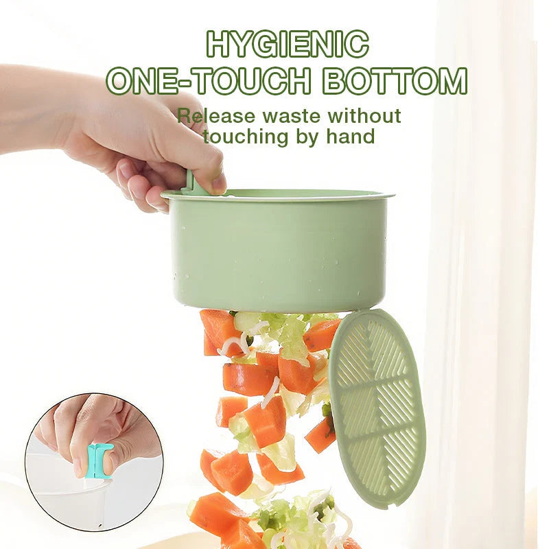 Hanging Sink Strainer Basket | Fine Stainless Steel Mesh & Lock-Release