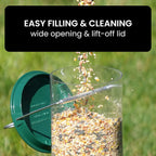 Bird Feeder | Squirrel-Proof & Weight-Activated Perch | 5-Pound Capacity