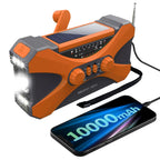 Emergency Radio | NOAA Alerts & Triple Charging | 10000mAh Power Bank